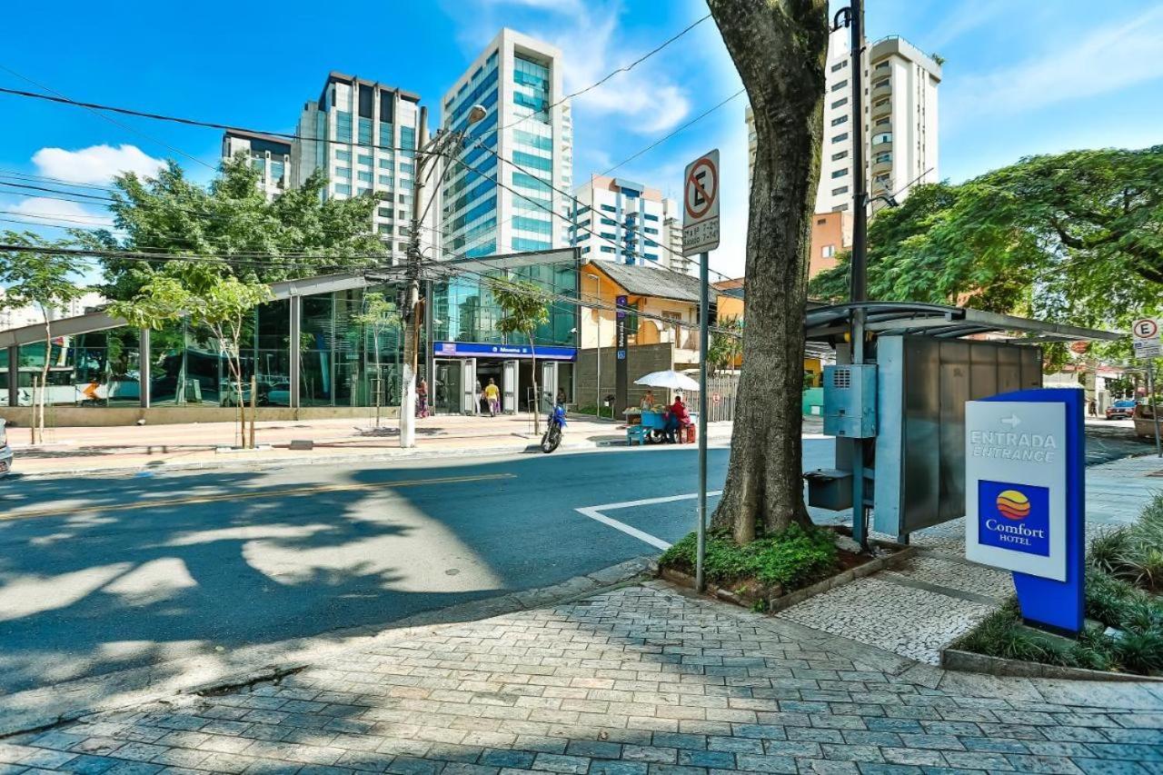 Flat Em Frente Ao Metro Moema 圣保罗 外观 照片